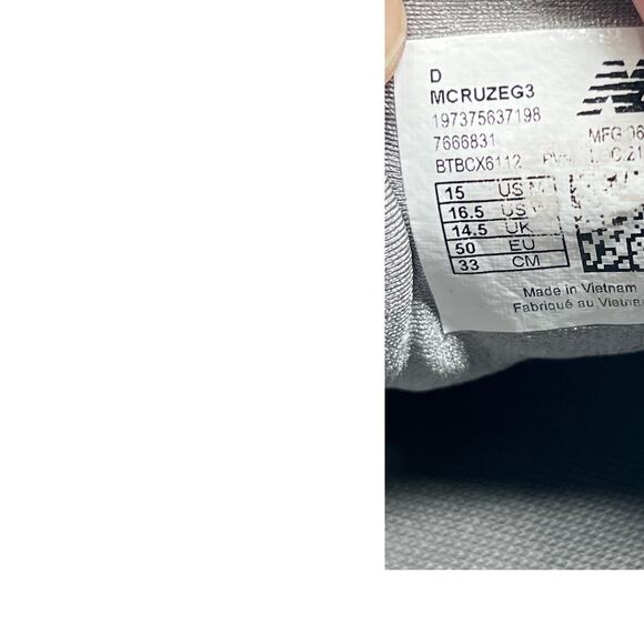 New Balance Fresh Foam X Cruz v3 'Shadow Grey' Mens 15 - Picture 7 of 7